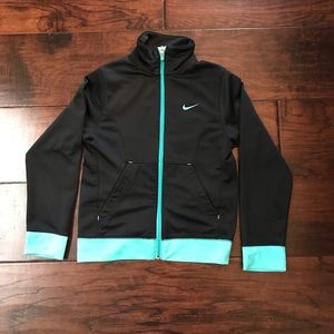 Girls Black and Teal Sweater